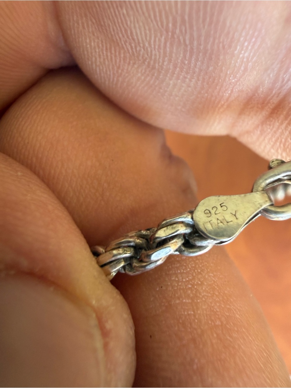 Silver Rope Necklace - Picture 2 of 4